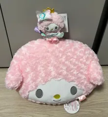 マイメロディ マイ スウィート ピアノ 顔 クッション 人形 + キーホルダー