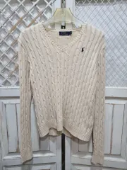 ポロ Ralph Lauren(ラルフローレン) ケーブル ニット V ネック ( C588