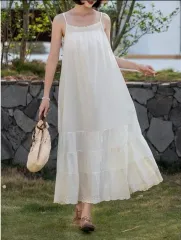 キャミソール3段フリルワンピース レイヤード用