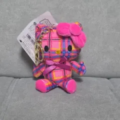 サンリオ タータンチェック ピンクキティ キーホルダー