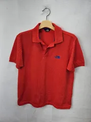 THE NORTH FACE(ザノースフェイス) 半袖ポロシャツ レッドブルー 95 M