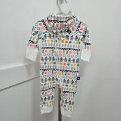 reima 60 -70 ムーミン キャラクター オールインワン 赤ちゃん スーツ タックONE スタイ セット