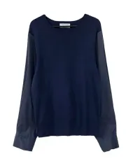 38/M OPAQUE CLIP シャツレイヤード ニット