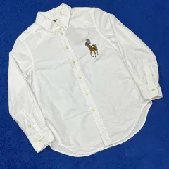 ポロ Ralph Lauren(ラルフローレン) ビッグロゴ 白 長袖 シャツ