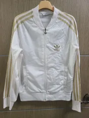 adidas(アディダス) 白 ゴールド トラック ジャケット 90