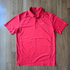 NIKE(ナイキ) ゴルフ 半袖 ポロ シャツ レッド