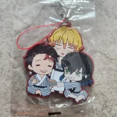 鬼滅の刃 竈門 炭治郎 我妻 善逸 伊之助 コラボ ラバーストラップ 5