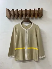 クレージュ Courreges ジッパー ファー カーディガン