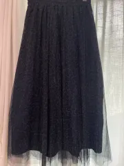 日本ブランド レオパード 3 折り スカート ロング丈