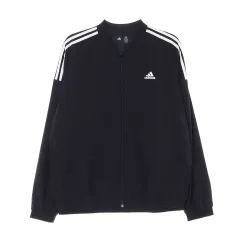 XXL adidas(アディダス) 黒 3本線 ブルゾン カラー ジップアップ ウインドブレーカー ジャケット