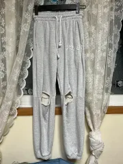 BYCKダメージ ジョガーパンツ グレー