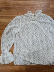 白 レース ブラウス インナーブラウス ニット レイヤード free