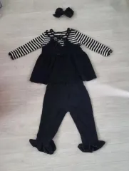 100 ) 女の子 黒 ビスチェ