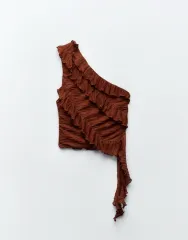 ZARA(ザラ) アシンメトリー プリーツ トップス 出品