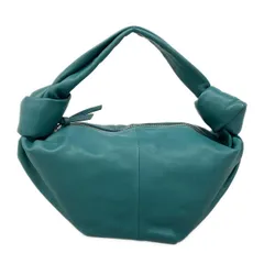 BOTTEGA VENETA(ボッテガヴェネタ) ハンドバッグ ダブルノット ブルーグリーン レザー