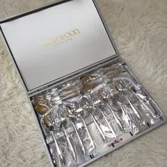 LUCKY WOOD 18-8 ステンレス カトラリー アイススプーン アイスクリームスプーン ティースプーン コーヒースプーン フォーク デザートフォーク スプーン カトラリーセット ラッキーウッド バターナイフ