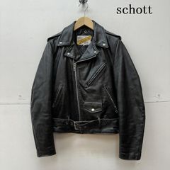 ②schott【38】618 米国製 ☆牛革ジャンninja ハーレーgpz - メルカリ