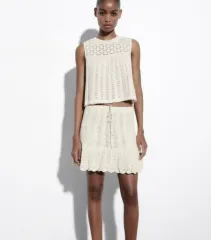 新品) ZARA ポインテルニット トップス