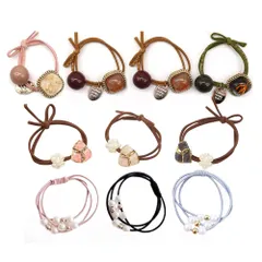 シュシュ 大人 ヘア飾り 上品 永遠の花 パール 女性ヘアアクセサリー 髪ゴム おしゃれ カジュアル セット 10点 オフィス ヘアゴム