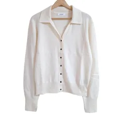 MIESROHE(ミースロエ) カーディガン サイズF レディース - アイボリー 長袖/ラメ