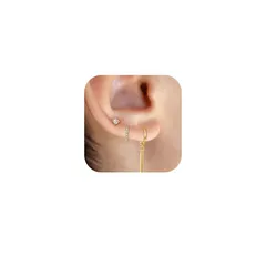 【新品】 DuoDiner ピアス メンズ 3ペアセット つけっぱなし フープピアス ステンレス ピアス 金属アレルギー 男性 プレゼント (ゴールドC)