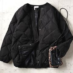 美品＊アーバンリサーチ コクーンキルティングダウン acuta カーキグレー系 美品＊アーバンリサーチ コクーンキルティングダウン カーキグレー系