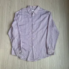 L ザラ ストライプ 長袖 シャツ