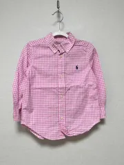 POLO RALPH LAUREN ポロラルフローレン ギンガムチェック シャツ ピンク 3歳