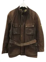 ベルスタッフ Belstaff トライアルマスター オイルドジャケット L 茶色 ブラウン ジップアップ コート アウターのサムネイル