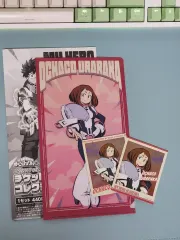 単純開封 僕のヒーローアカデミア(ヒロアカ) 麗日 お茶子 ミニ ファイル ステッカーシール