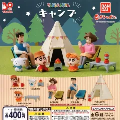 BANDAI(バンダイ) クレヨンしんちゃん キャンプ ガチャ フィギュア 6 種 セット