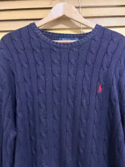POLO RALPH LAUREN(ポロラルフローレン) メンズ ネイビー ケーブルロングスリーブニット XL