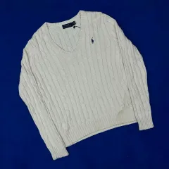 ポロ Ralph Lauren(ラルフローレン) Vネック ケーブル ニット