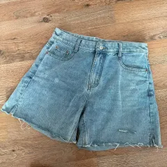 デニムハーフパンツL