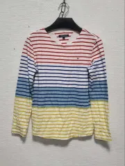 Tommy Hilfiger(トミーヒルフィガー) ストライプ 長袖 Tシャツ 152