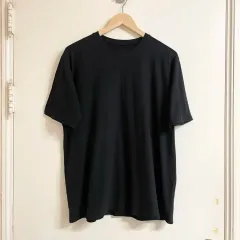 ブラック オーバーサイズ 無地 半袖 Tシャツ