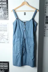 W ( S ) Tommy Hilfiger(トミーヒルフィガー) ドレス ワンピース ノースリーブ デニム チャン- 14735