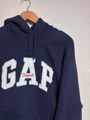 ヴィンテージ オリジナル GAP(ギャップ) フード付きTシャツ ネイビー M
