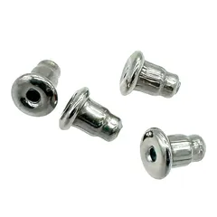 【新品】 [ジュエリーショップエム] ピアス キャッチ ステンレス 取れにくい 落ちない メンズ レディース 金属アレルギー対応 シルバー stain-ca-R 2ペア 4個 1