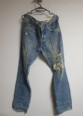 着用画像* USA商品 HOLLISTER ホリスター ヴィンテージ デニムパンツ)32