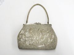 希少 昭和レトロ 高級 総ビーズバッグ 和装 洋装 ヴィンテージ 花柄