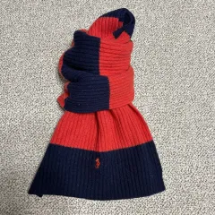 95 ラムウール POLO Ralph Lauren（ポロ） Ralph Lauren(ラルフローレン) イタリア マフラー A