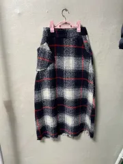 チェック柄スカート 冬 ヴィンテージ スタイル サイズM