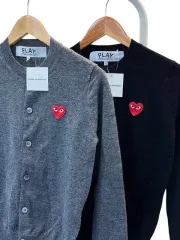 10日 *COMME des GARCONS* カーディガン グレー/ブラック (数量限定) レディース