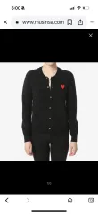 COMME des GARCONS レッド ワッペン 赤 ハート カーディガン レディース