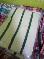 ラコステ グリーン ストライプ タオル 新品