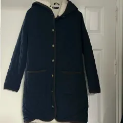 ヴィンテージ キルティング ポンポン フード ジャケット アウター