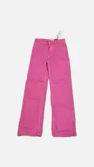 タグ付き新品 ZARA ザラ ピンク ストレートデニムパンツ S
