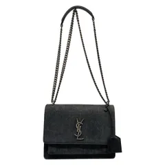 SAINT LAURENT PARIS(サンローランパリ) ショルダーバッグ サンセット ミディアム 442906 黒 チェーンショルダー