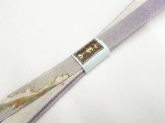【一輝堂】和装小物 帯締め 夏物 夏 平組 美品 帯締 26w03-3136